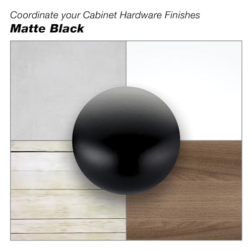 Image of Richelieu Hardware BP8160128900 Armadale Collection 5 1 /16-inch (128 mm) Center-to-Center Matte Black Modern Rectangular Cabinet and Drawer Pull Handle for Kitchen, Bathroom, and Furniture