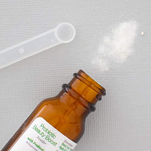 Hyalogic Probiotics Skin Powder -Beauty Boost: Create Your Own Probiotic Topical Serum –Probiotic & Hyaluronic Acid Powder –Gluten Free-Vegan Friendly-Dry Free-Cruelty Free (.21 Oz.) 6 Gram #TOP3