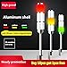 High Grand Aluminum Industrial Multilayer Stack Light 3 Layer L Rod LED Signal Tower Alarm Caution Safety Light for Machinery(24V Silver)