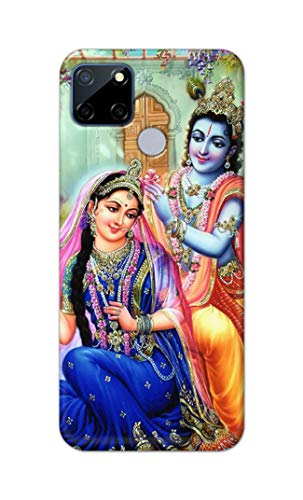 Image of Printed Hard Back Cover Case for Realme C12 Back Cover (Radha Krishna) -1803