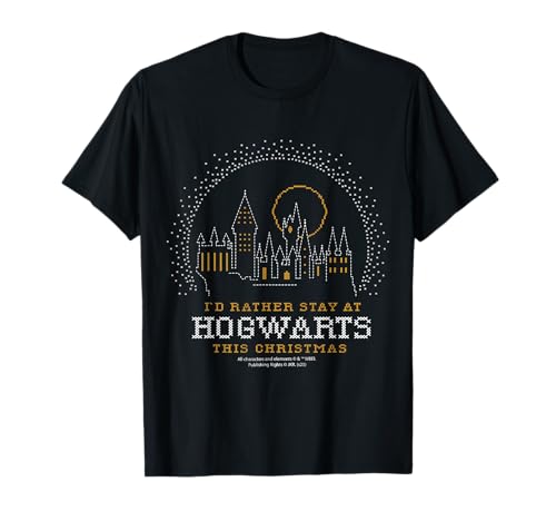 I'd Rather Stay At Hogwarts This Christmas T-Shirt