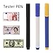 GMBYLBY False Currency Detector Pen Counterfeits Bill Money Detector Pen for Shops Grocery Stores Shopping Mall, Black