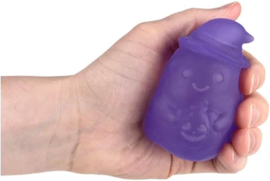 Halloween Ghost Sugar Squeeze - Party Favors for Kids Birthday Goodie Bags Reward Box Treasure Chest Trick or Treat - Stress Relief, Fidget Toy, Sensory Toy - One Piece (Random Color)