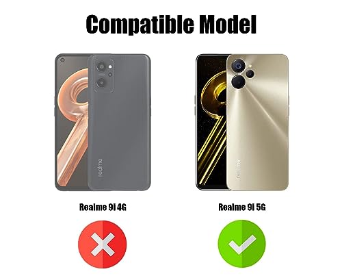 Image of Jkobi Back Cover for Realme 9i 5G (Silicone Clear Shockproof with Camera Protection | Soft and Flexible | Transparent)