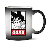  Wicked Design Dragon Ball Z Goku Portrait Taza Calor Cambio De Color