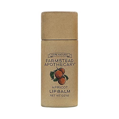 Farmstead Apothecary 100% Natural Lip Balm with Organic Beeswax, Organic Shea Butter & Organic Coconut Oil, 0.2oz (Apricot) Farmstead Apothecary 100% Natural Lip Balm with Organic Beeswax, Organic Shea Butter & Organic Coconut Oil, 0.2oz (Apricot)