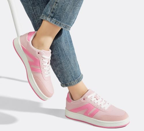 Image of LUCKY STEP Women Retro Gum Sole Fashion Sneakers