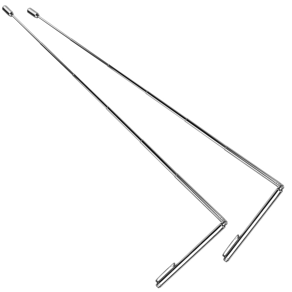 KITERI 2 Packs Retractable Divining Rods - Leyline Powerline Dowsing Rods for Water Divining, Ghost Detection, Hunting & Adjustable Witching