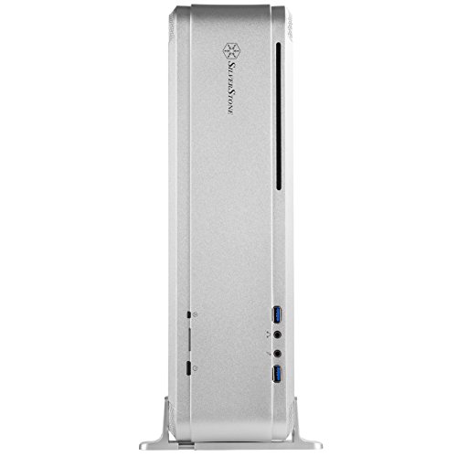 Image of SilverStone Technology Fortress Z FTZ01 Aluminum unibody Mini-ITX Small Form Factor case, Silver, SST-FTZ01S, 14.8 inch x 4.21 inch x 13.82 inch