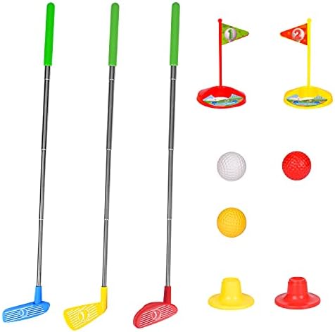 UMESONG Kids Golf Set, Mini Golf Club Set Outside Retractable Early Educational Golf Set Toy for Toddler, Lawn Outdoor and Indoor Sports Toy for Children, Gifts for 3 4 5 6 Year Old Boys, Girls