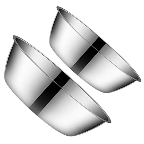Conjunto de tigelas de cozinha de aço inoxidável Cabilock com 2 peças de tigelas de cozinha para nin