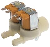 Bauart: 2-fach ROBERTSHAW/INVENSYS Magnetventil für Spülmaschine Jemi MA-MC, A-2980-TDI, A-2980-TDICV Ausgang 11,5mm 2-fach gerade Eingang 3/4\'