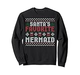 Christmas Ugly Sweater Santa Claus Santa's Favorite Mermaid Sweatshirt