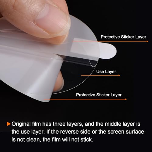 QUARKZMAN 5 Protectores de Pantalla de Vidrio para Reloj de 30 mm, TPU Antiluz Azul, Antirrayones, Impermeables, Universales, Redondos, Película Protectora - imagen 5