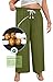 Lastshe Plus Size Pants for Womens Wide Leg High Waisted Fashion Straight Loose Trousers Work Dressy Pants,Army Green,3X