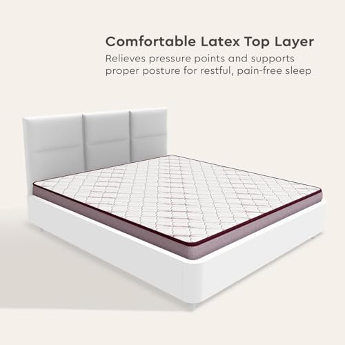 Image of Interio by Godrej Restomagic Latex Mattress | 5-Years Warranty | Double Bed, 8-Inch Mattress (78 x 48 x 8 Inches, Latex Foam)
