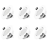 Die Deckeneinbauleuchte ist aus Kunststoff und die Farbe ist weiß. 6 LED-Deckeneinbaustrahler in einer Box. Die Anschlüsse/Keramikhalter sind im 6-teiligen Spar-Set mit enthalten.