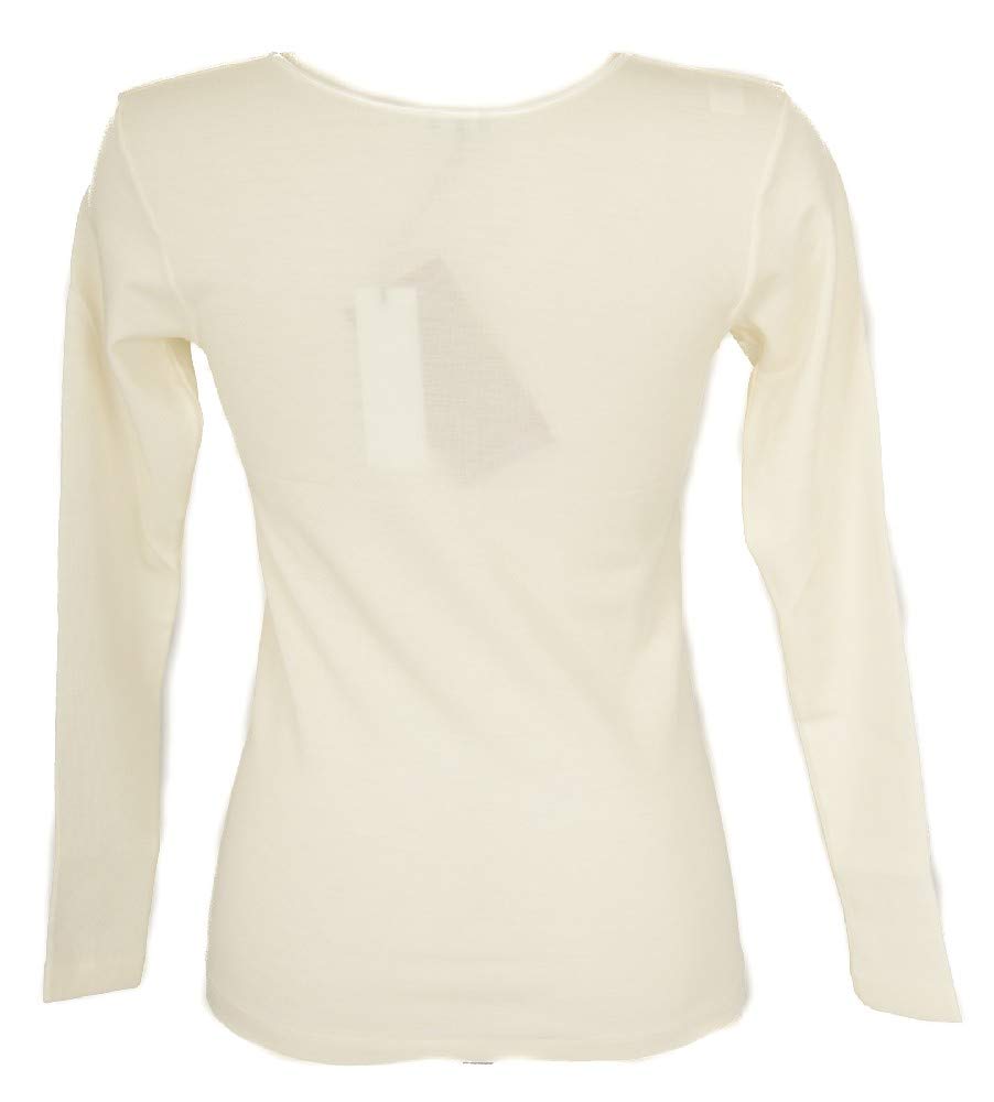 RAGNO Camiciola Donna Manica Lunga 85% Lana Merino e 15% Seta Articolo 074029