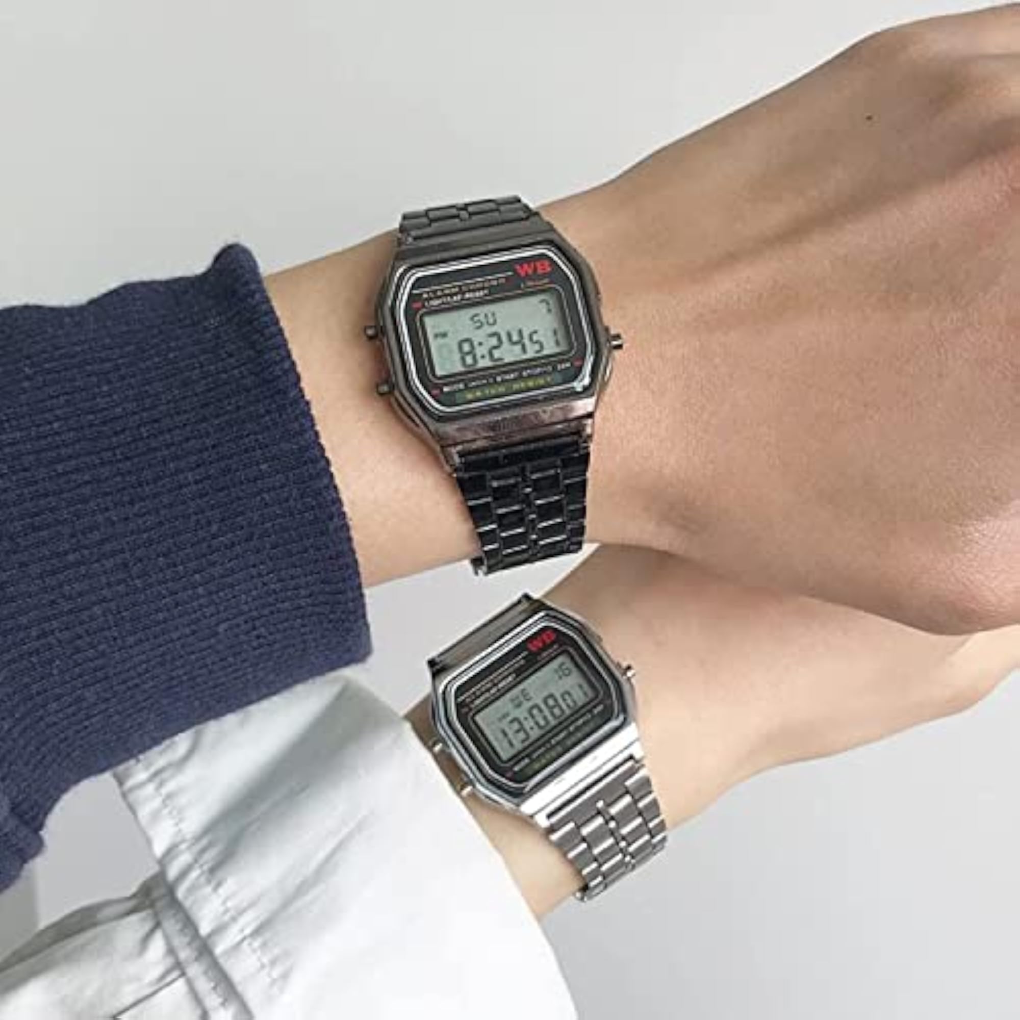 Unisex Premium Digital Square Dial Wrist Watch