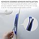 CGEAMDY 2 Stück Karbonfaser Auto Türkantenschutz, Türkantenschutz Aufkleber, Auto Stoßstange Guard Anti-Scratch Protector Trim Aufkleber (Blau)