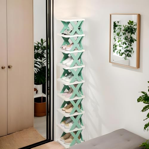 Porte-chaussures 9 niveaux pliable et modulable pour optimiser les petits espaces - 4