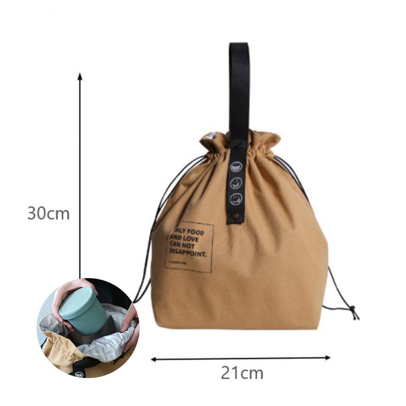 Borsa Termica Portapranzo 8L - Impermeabile, Pieghevole, 28x20x15 Cm, Verde Per Ufficio E Scuola