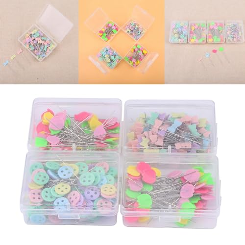 Kopfnadeln 300 Stück Blumen oder Bärmotiv Für Quilting Nähset Werkzeug Kit 2