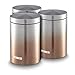 Produktbild Tower T826071COP Ombre Küche Vorratsdosen Tee Kaffee Zucker Set mit Stahlkörper und Ombre Design, Kupfer