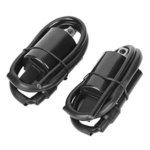 Qiilu 2 pièces bobines d’allumage de moto, bobines d’allumage plus courtes et plus longues adaptées pour Yamaha Virago 1100 XV1100 1986-1999