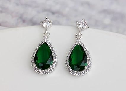 Crystalline Azuria Ohrringe 18kt Vergoldet - Tropfenförmige Ohrhänger Mit Zirkonia Kristallen