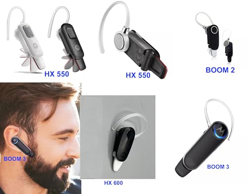 3 ganchos auriculares blancos tamaño estándar para Motorola miniatura 7