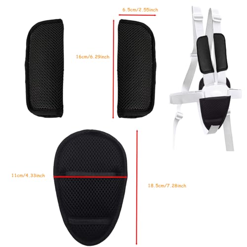 Image of 3 Pack Universal Car Seatbelt Crotch Cushion,Car Seat Belt Kit,Soft Seat Belt Strap Covers