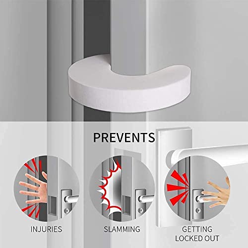 image for [8 Pack] BYETOO Door Finger Pinch Guards,Baby Proof Door Slam Stopper,