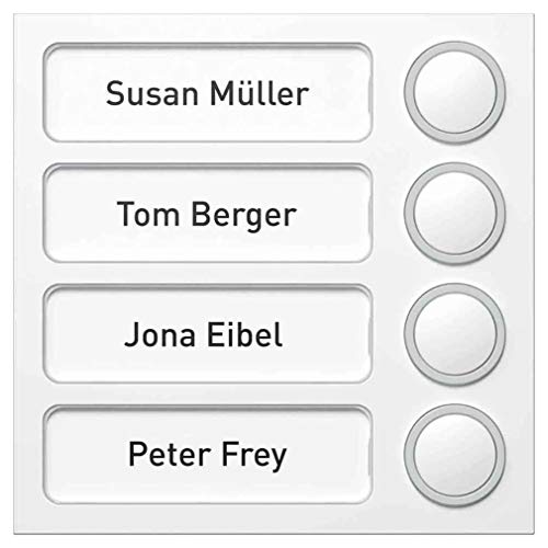 Preisvergleich Produktbild Ritto 1875420 Portier Tastenmodul (4Tasten) silber