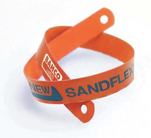 Bahco Tools 3906-300-18-100 - Sandflex Hand Hacksaw Blade - TPI: 18, High Speed Steel, Toothed, 300 mm Long