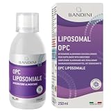 Bandini® OPC Liposomiale Liquido 250ml - Estratto di Semi d'Uva 95% OPC (200mg a Dose) - Formula Assorbimento Ottimale con Tecnologia Liposomiale - Integratore Antiossidante Naturale - Per 25 giorni