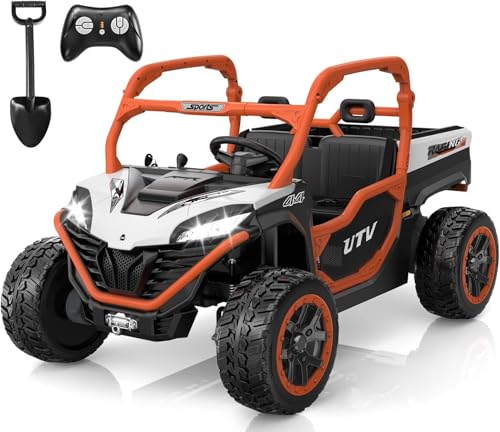 Image of ANPABO 24V Ride On Toys, 2 Seater, 4x75W, w /Remote Control, Orange