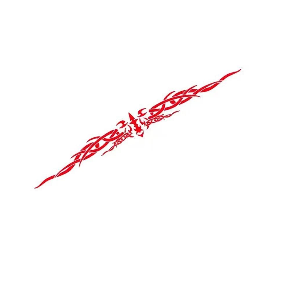 Auto Accessory Car Body Sticker Decal Vinyl Waterproof Non-Fading Windshield Reflective Personalized Auto Decor Accessories(Glossy Red)