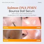 FRANKLY Salmon PDRN Bounce Ball Serum – Visible Irritation and Weakened Barrier Repair, PDRN Salmon DNA Serum for Post Microneedling Recovery | Glass Skin Korean Skincare | Lightweight, Non Sticky | 1.01 fl oz