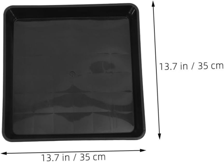 6pcs Flower Pot Drip Trays Square Plant Saucer Plastic Planter Water Catcher