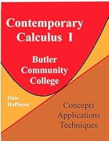 Contemporary Calculus I: Butler Community College 1518660568 Book Cover