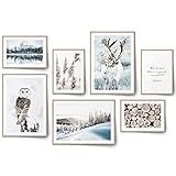 blckart magic winter poster set beige blu camera da letto decorazione neve immagine decorazione da parete gufo soggiorno moderno