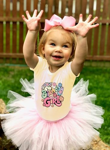 Birthday Shirt Girls Toddler T-Shirts Unicorn Mermaid Birthday Tees Little Kids Top Outfit White Pink 2nd 3rd 4th 5th 6th 7th3