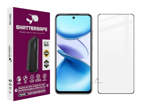 Image of Shattersafe Oleophobic Tempered Glass Screen Protector Compatible For Infinix Smart 9 [Pack of 1]. Edge To Edge Full Screen Protection With Easy Installation Kit & Case Friendly Fit.