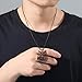Imagen de Collar con colgante de lobo de moda de acero inoxidable hueco de lobo de pared Collar con dije de animal I am Wolf Fans Jewelry Regalo único para hombres y adolescentes
