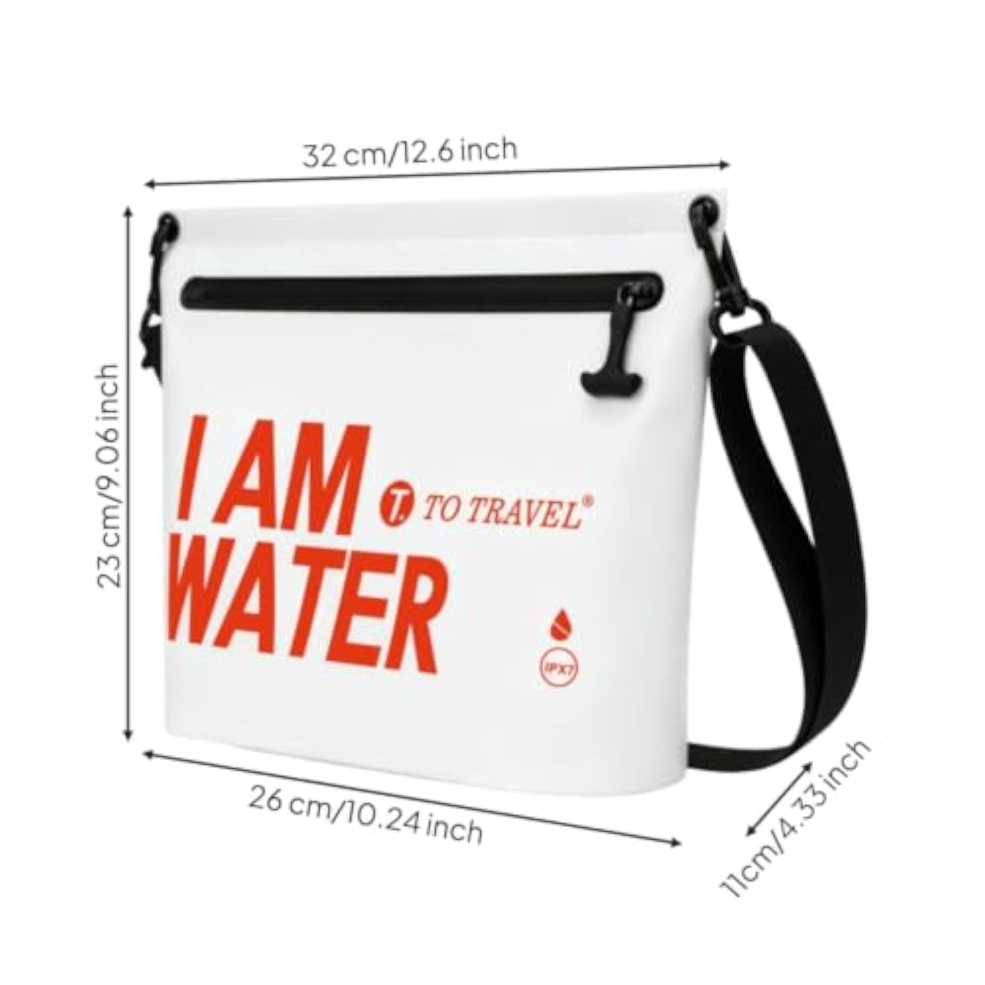 Waterproof Crossbody Bag with Touchscreen Window