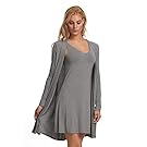 Felina Modal Tank Chemise and Wrap - Women’s Loungewear, Posh Pajama Sets for Women - Lounge Set