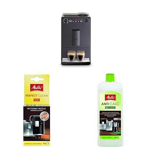 Melitta SOLO E950-222, Cafetera Superautomática Pastillas Perfect Clean Limpiador Multiusos Anti Cal
