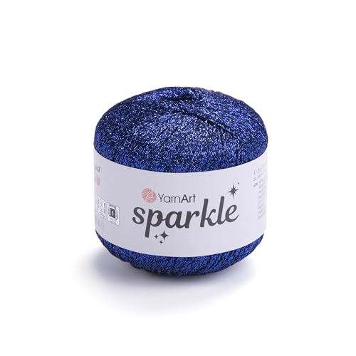 YarnArt Sparkle – Metallic Glitter, Fine Lightweight Thread for Crochet & Knitting, Amigurumi, Cardigans, Shawls, Bags (1324)