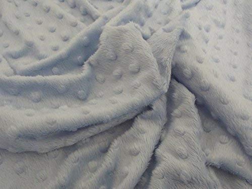 Minky Velboa tissu polaire bleu bébé pour des nuits douces